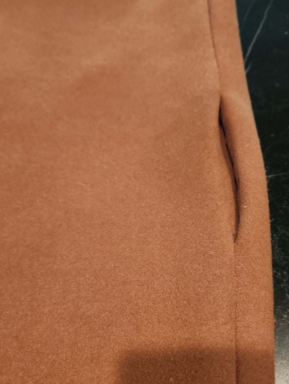 Zara Camel Long Open Front Coat Size Medium - Picture 12 of 12
